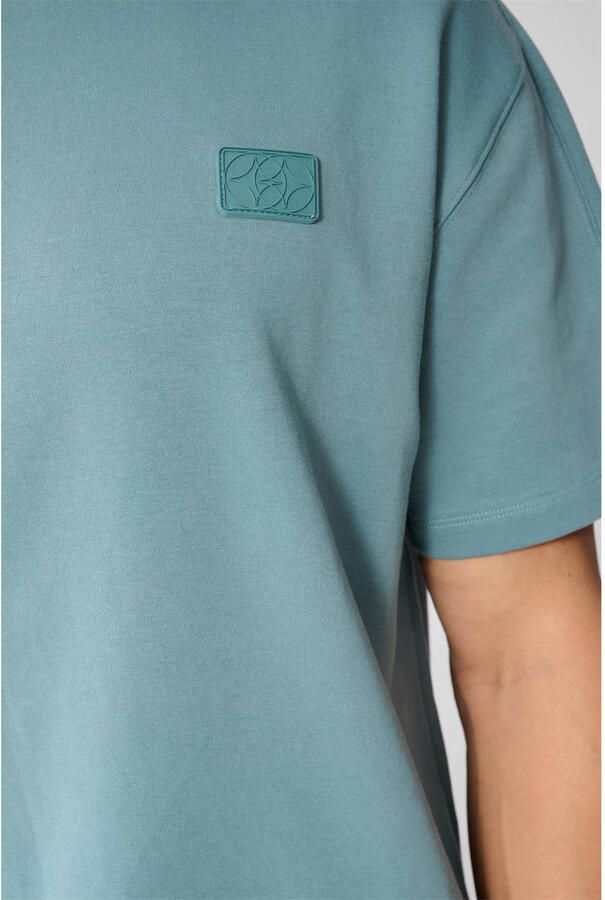 Shoeby regular fit T-shirt met logo donkergroen - Foto 2