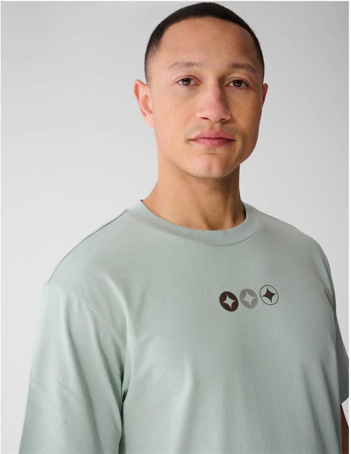Shoeby regular fit T-shirt met logo lichtgroen - Foto 2
