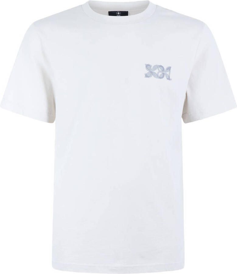Shoeby regular fit T-shirt met print lichtgrijs