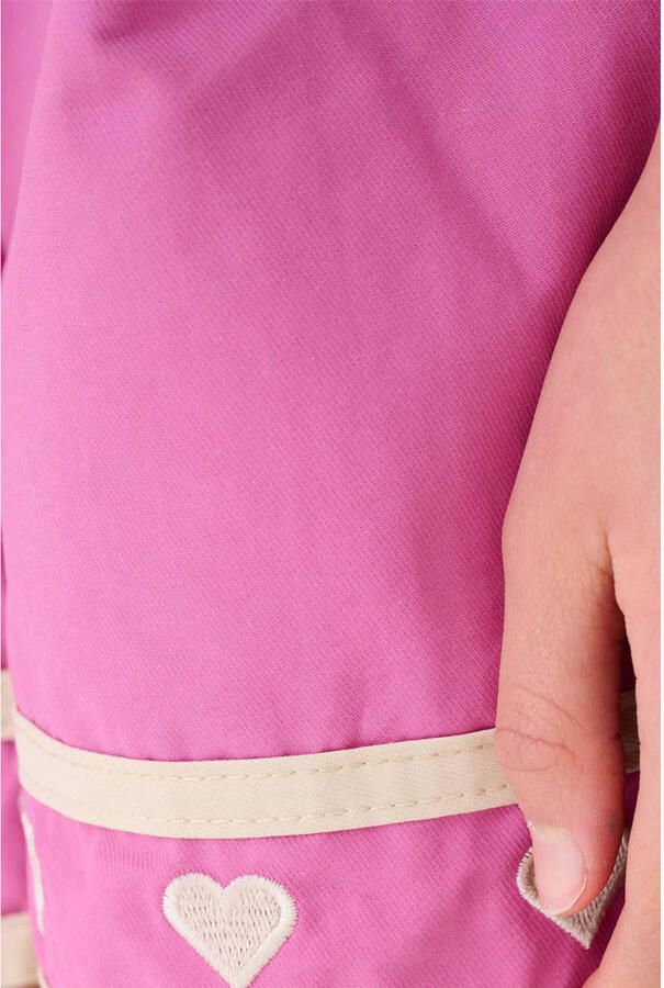 Shoeby regular high waist casual short met hartjes roze - Foto 2
