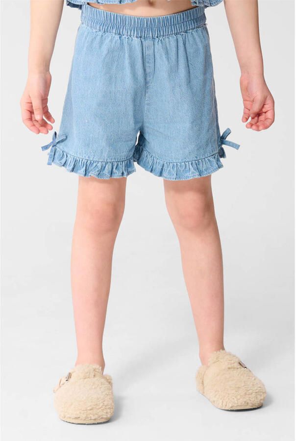 Shoeby regular high waist short light blue denim