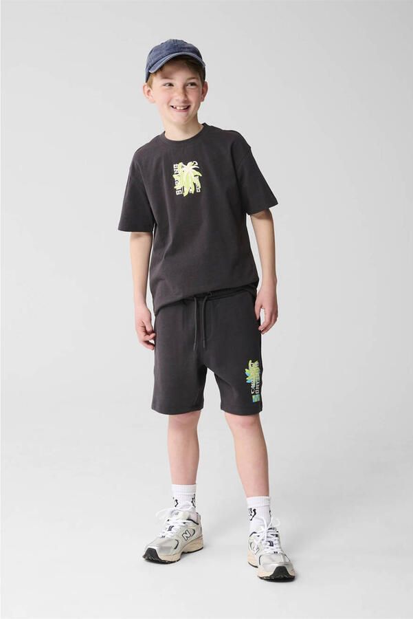 Shoeby regular sweatshort antraciet - Foto 3