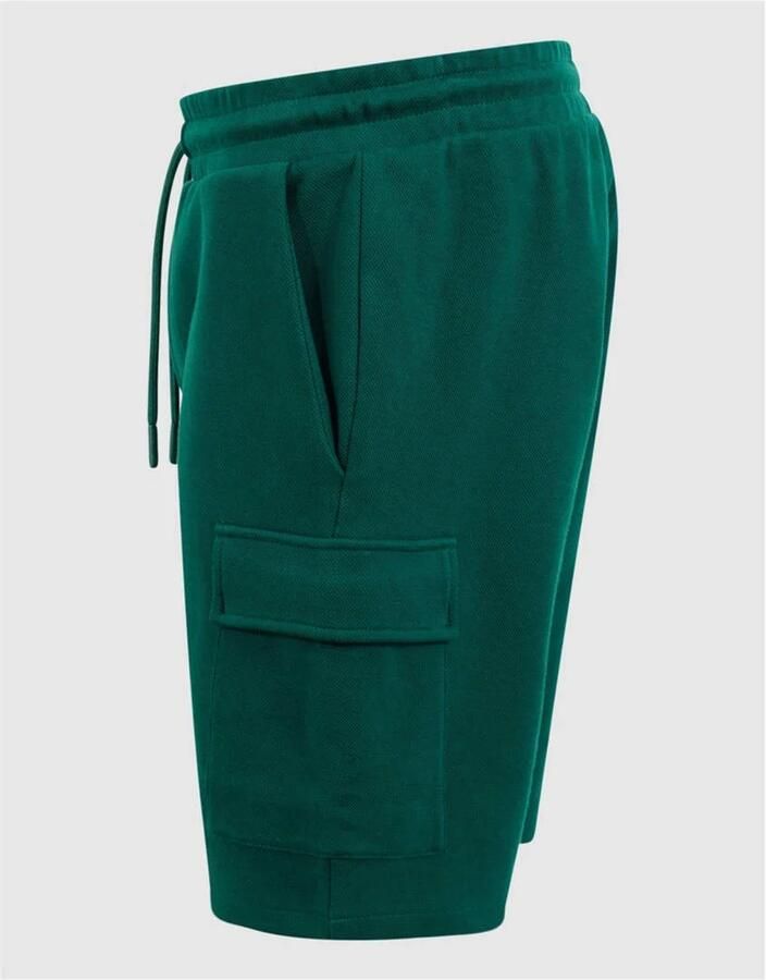 Shoeby regular sweatshort donkergroen - Foto 3