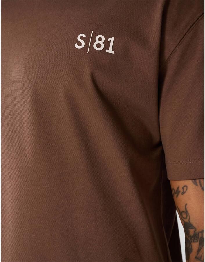 Shoeby regular T-shirt bruin - Foto 2