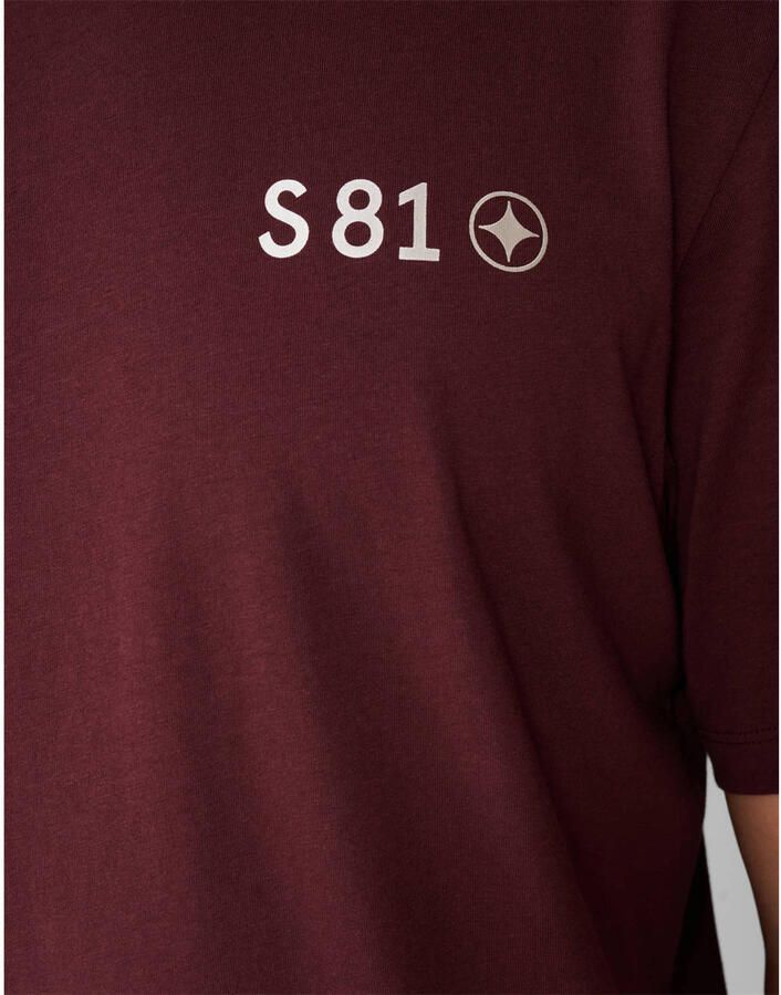 Shoeby regular T-shirt donkerrood - Foto 2
