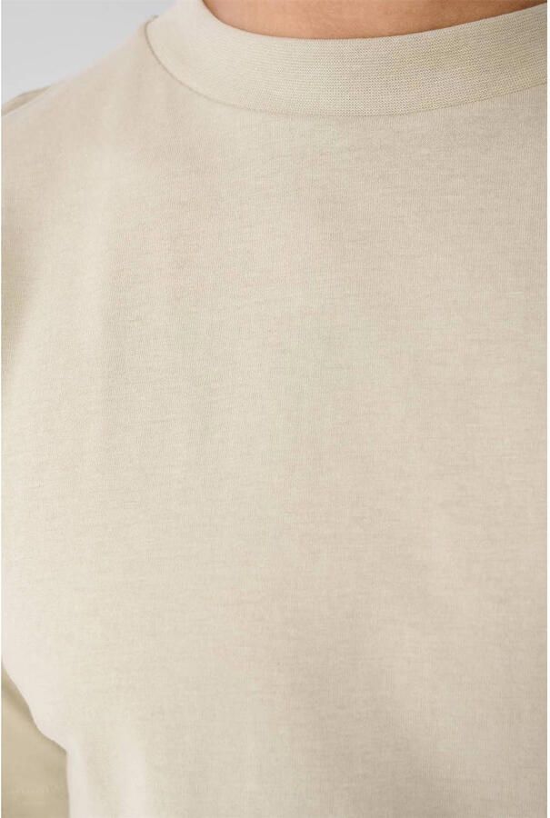 Shoeby regular T-shirt met backprint beige - Foto 3