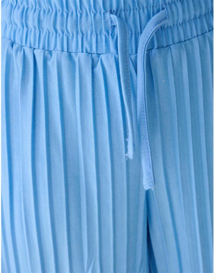 Shoeby regular waist casual broek blauw - Foto 2