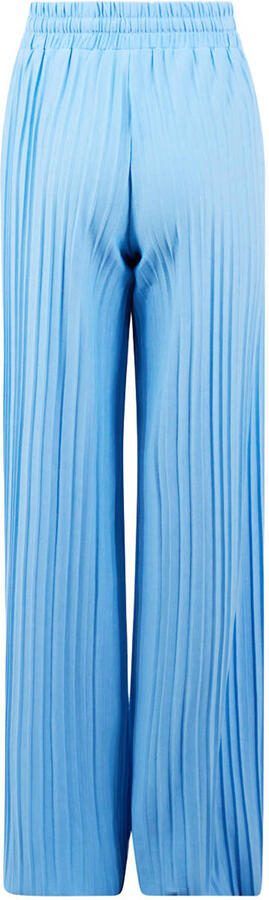 Shoeby regular waist casual broek blauw - Foto 3