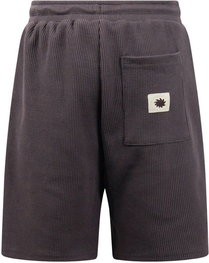 Shoeby regular waist casual short antraciet met textuur - Foto 2
