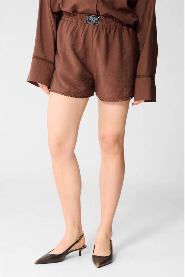 Shoeby regular waist casual short bruin