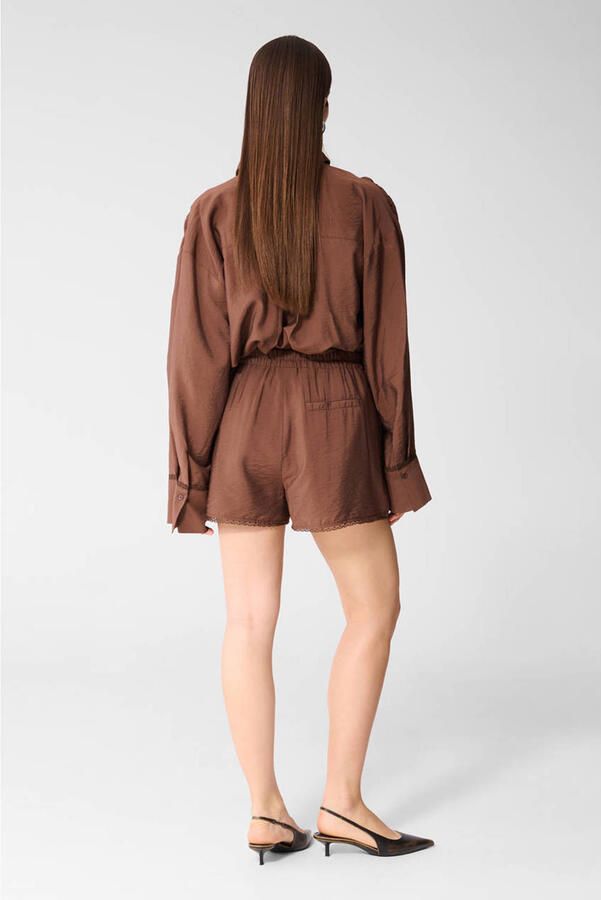 Shoeby regular waist casual short bruin - Foto 3
