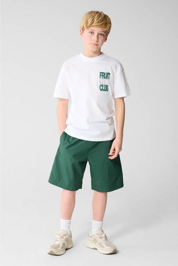 Shoeby regular waist casual short donkergroen