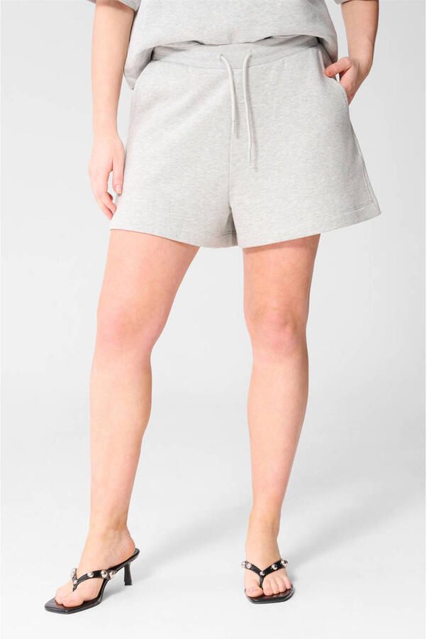 Shoeby regular waist casual short grijs
