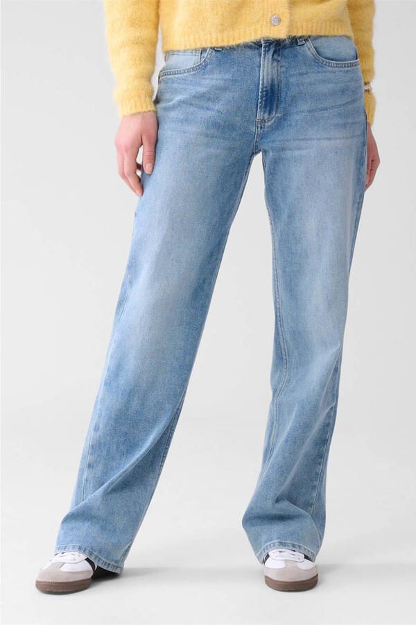 Shoeby regular waist straight fit jeans light blue denim - Foto 2
