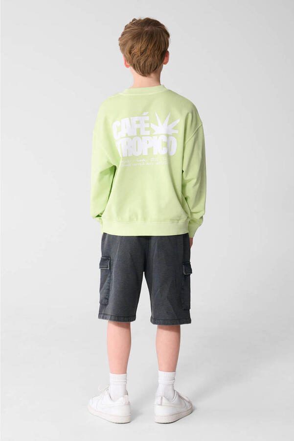 Shoeby regular waist sweatshort antraciet - Foto 3