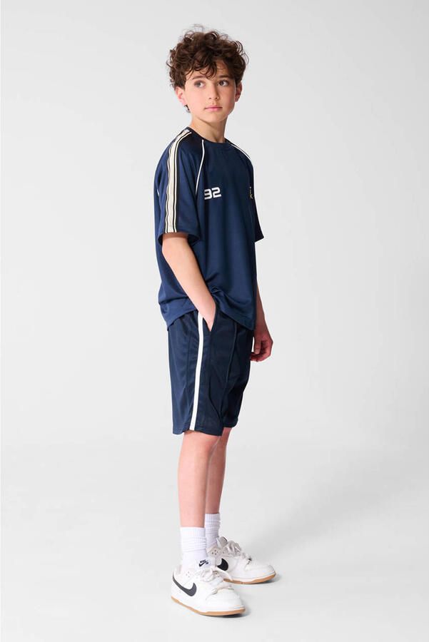 Shoeby regular waist sweatshort donkerblauw - Foto 3