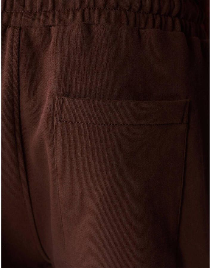 Shoeby regular waist sweatshort donkerbruin - Foto 3