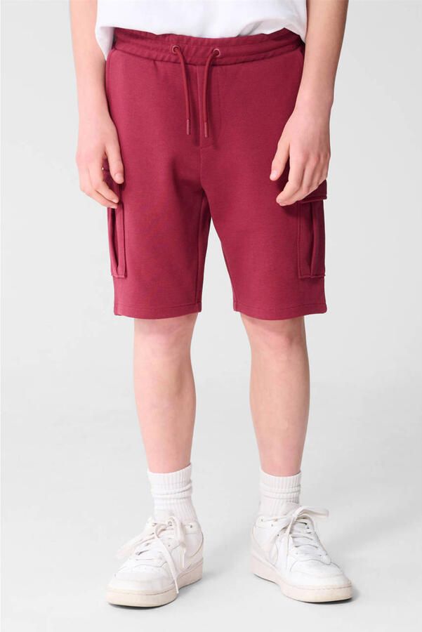 Shoeby regular waist sweatshort donkerrood