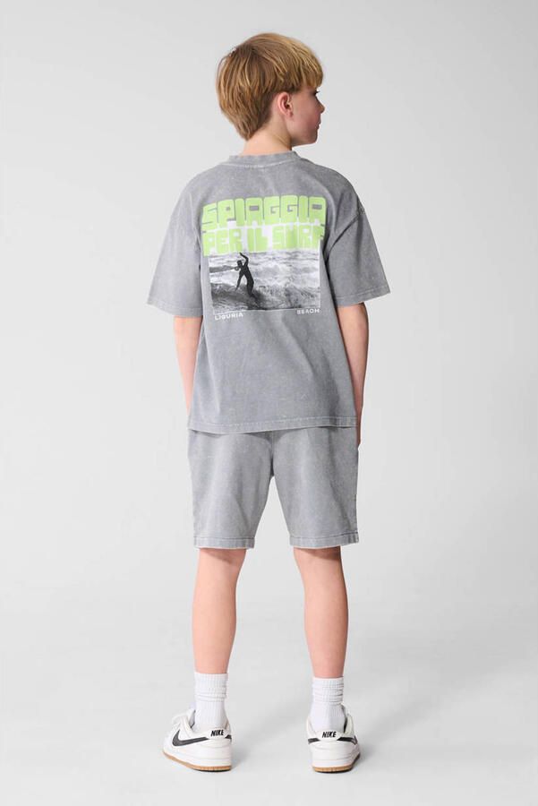 Shoeby regular waist sweatshort grijs - Foto 3