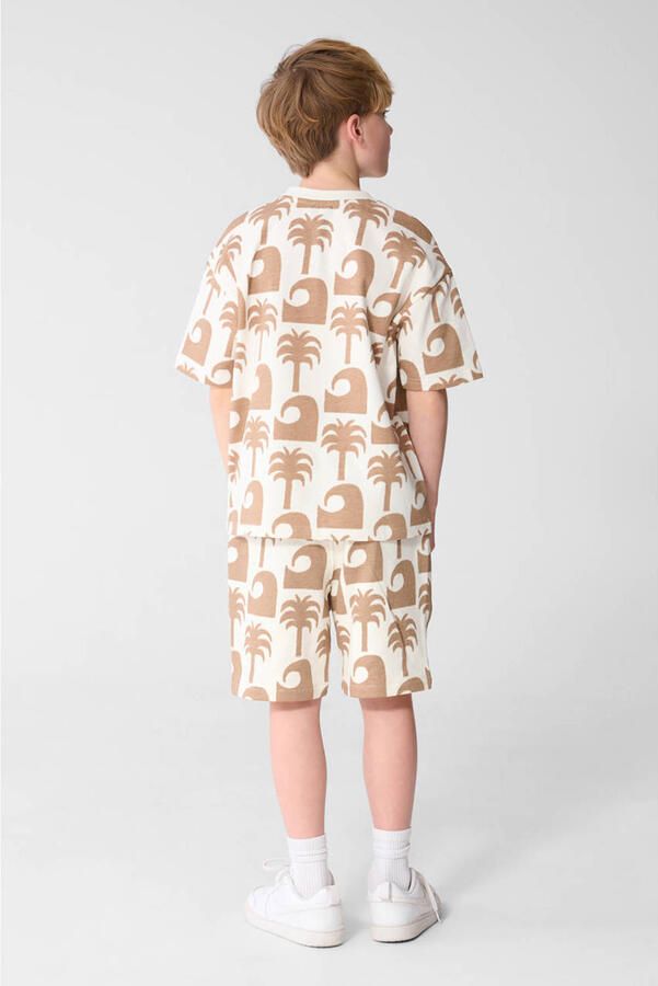 Shoeby regular waist sweatshort lichtbruin - Foto 3