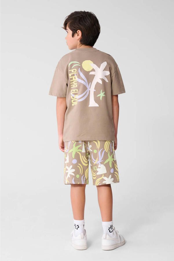 Shoeby regular waist sweatshort taupe - Foto 2
