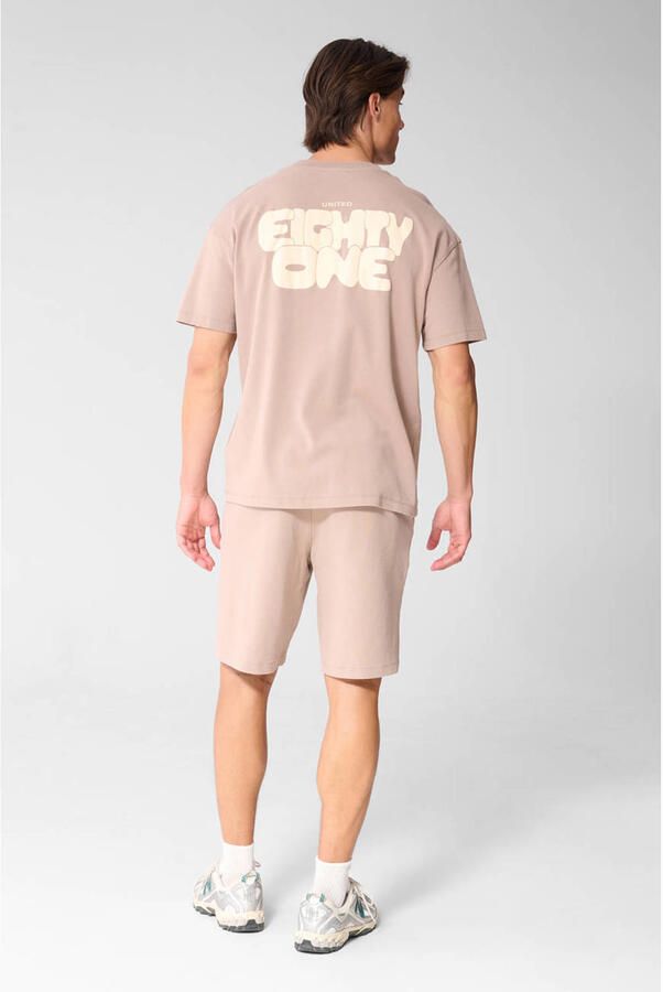 Shoeby regular waist sweatshort taupe - Foto 2