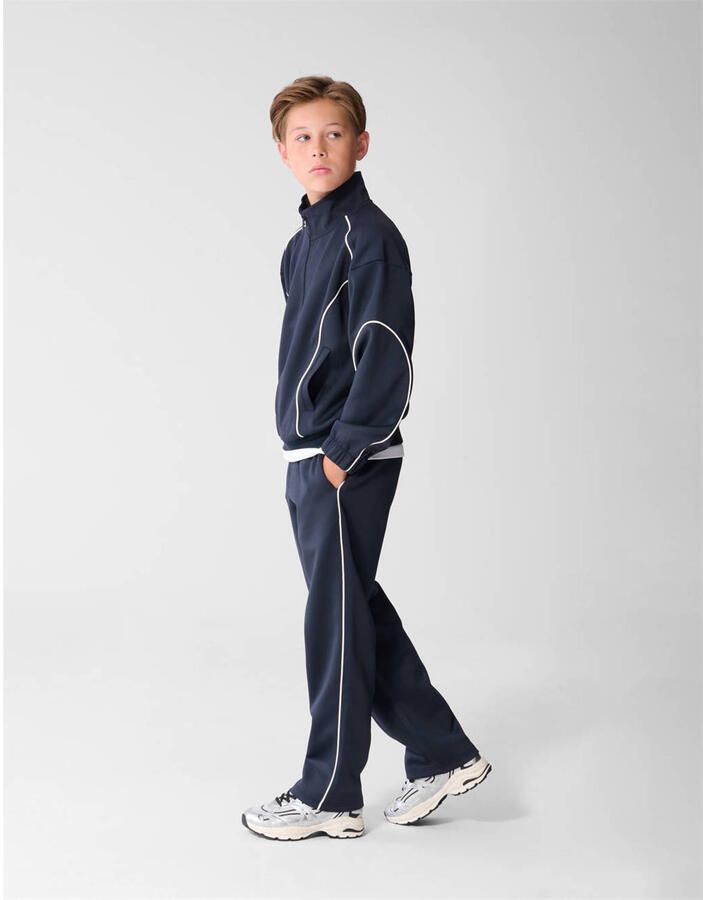 Shoeby relaxed fit casual broek donkerblauw - Foto 2