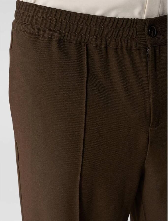 Shoeby relaxed fit casual broek donkerbruin - Foto 2