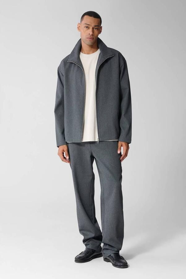 Shoeby relaxed fit gemêleerde pantalon grijs - Foto 3