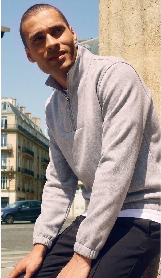 Shoeby relaxed fit gemêleerde trui light grey - Foto 3