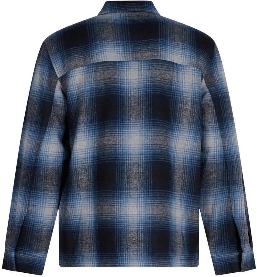 Shoeby relaxed fit geruit overshirt donkerblauw