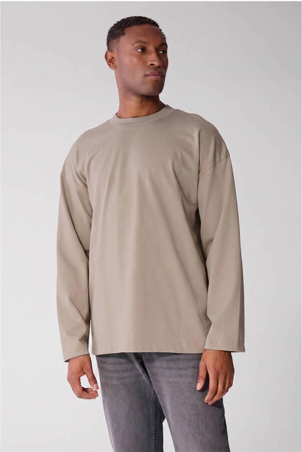 Shoeby relaxed fit longsleeve bruin
