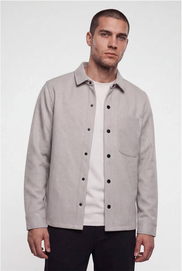 Shoeby relaxed fit overshirt light grey