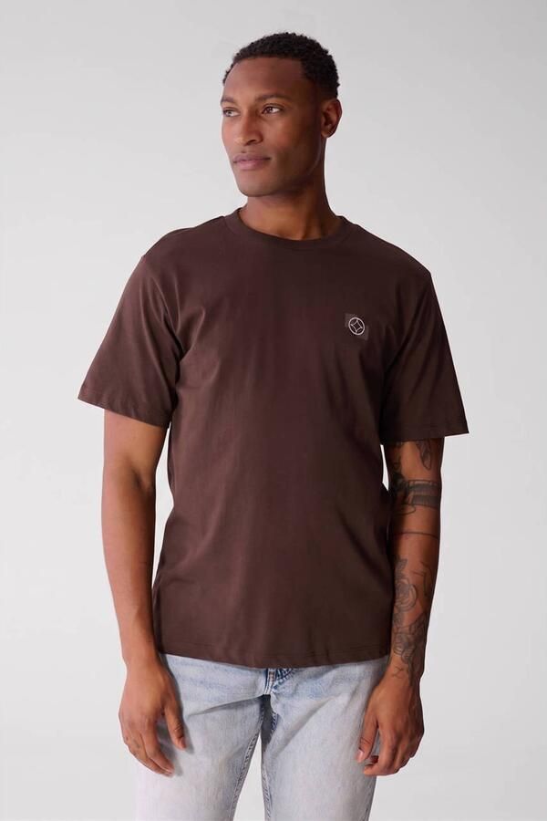 Shoeby relaxed fit T-shirt donkerbruin