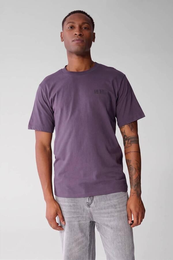 Shoeby relaxed fit T-shirt donkerpaars