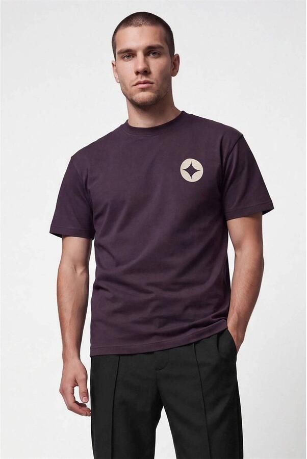 Shoeby relaxed fit T-shirt donkerpaars