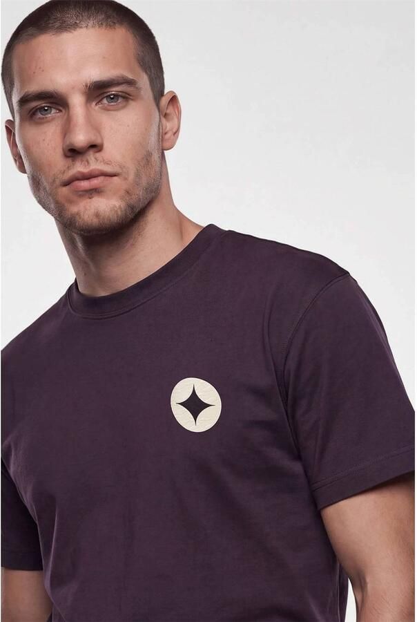 Shoeby relaxed fit T-shirt donkerpaars - Foto 3