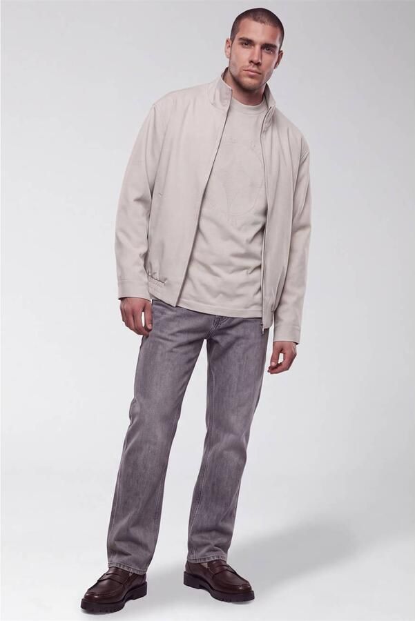 Shoeby relaxed fit T-shirt met borduursels beige - Foto 3