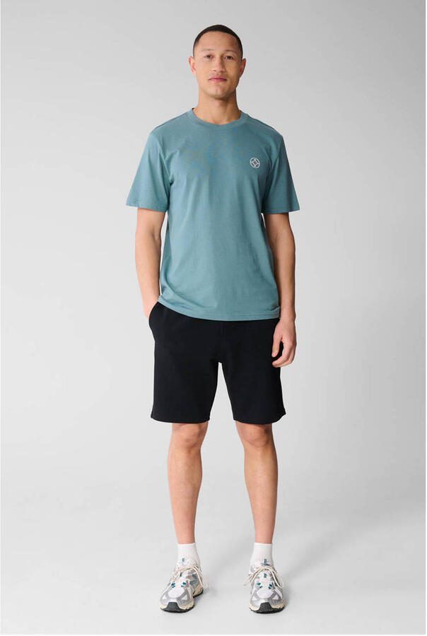 Shoeby relaxed fit T-shirt met logo donkergroen - Foto 2