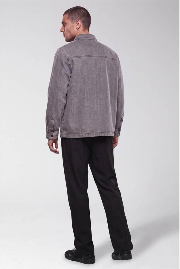 Shoeby relaxed fit twill casual broek zwart - Foto 2