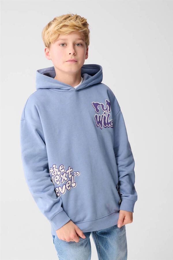 Shoeby relaxed hoodie lichtblauw