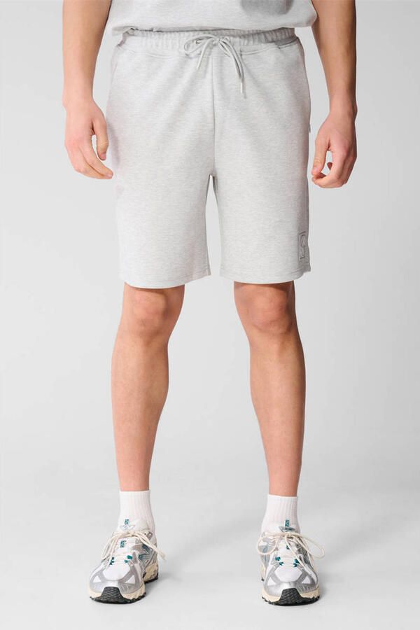 Shoeby relaxed regular waist sweatshort lichtgrijs