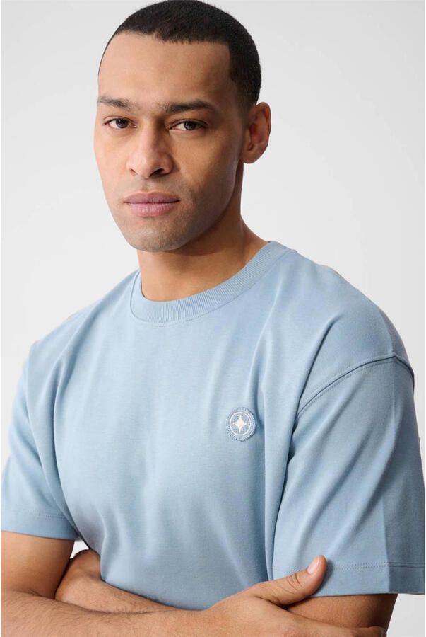 Shoeby relaxed T-shirt blauw - Foto 2