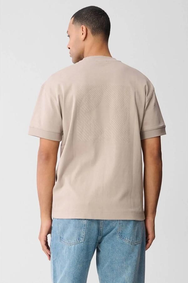 Shoeby relaxed T-shirt met backprint bruin - Foto 3
