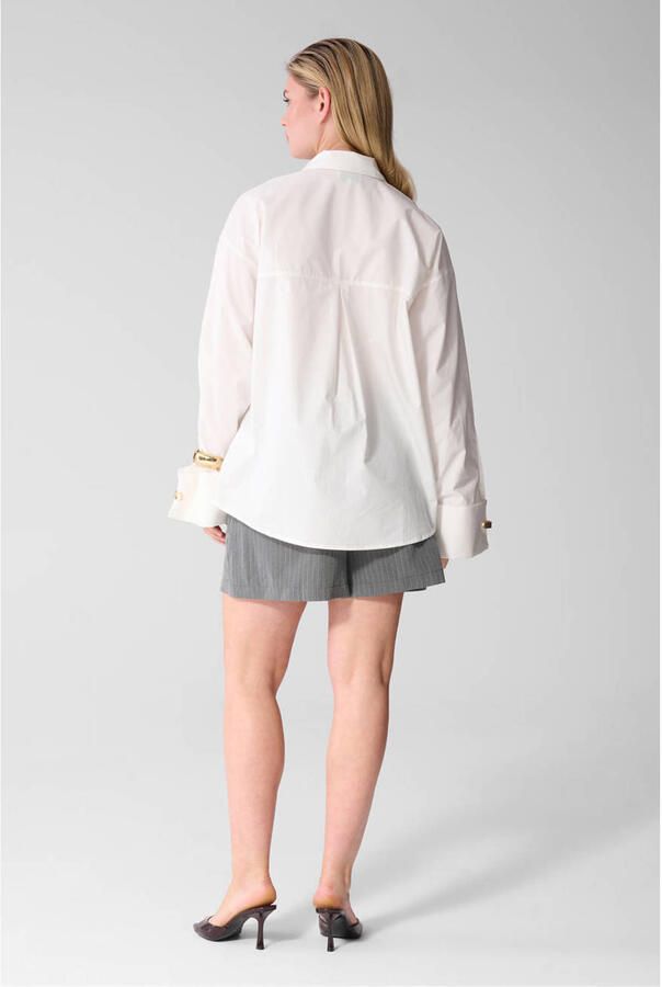 Shoeby skort met krijtstreep grijs - Foto 2