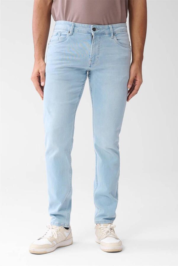 Shoeby slim fit jeans L32 lichtblauw