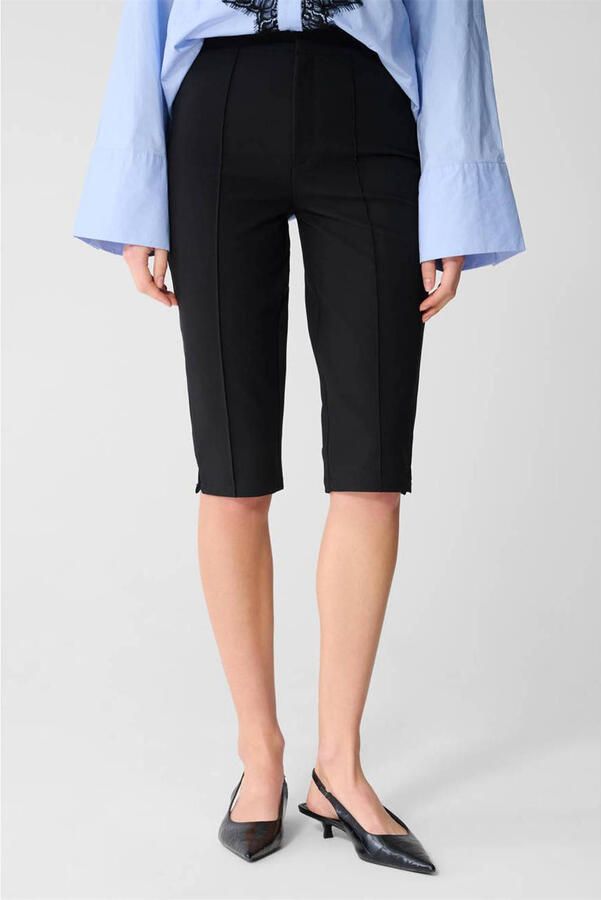 Shoeby slim high waist bermuda short zwart