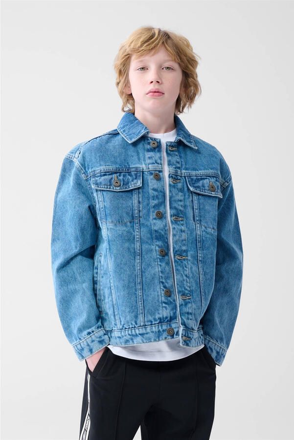 Shoeby spijkerjas medium blue denim - Foto 1