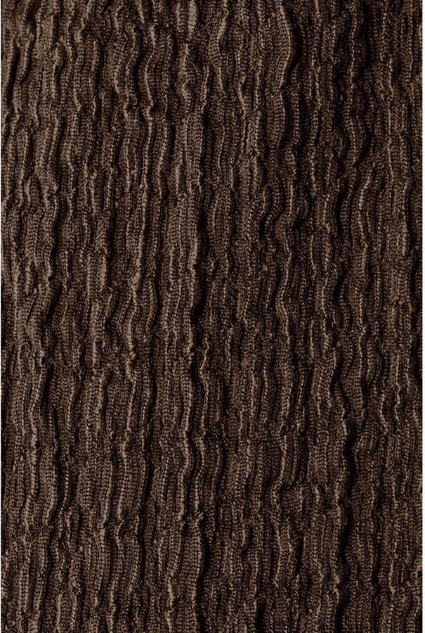 Shoeby straight high waist crinkle broek bruin - Foto 2