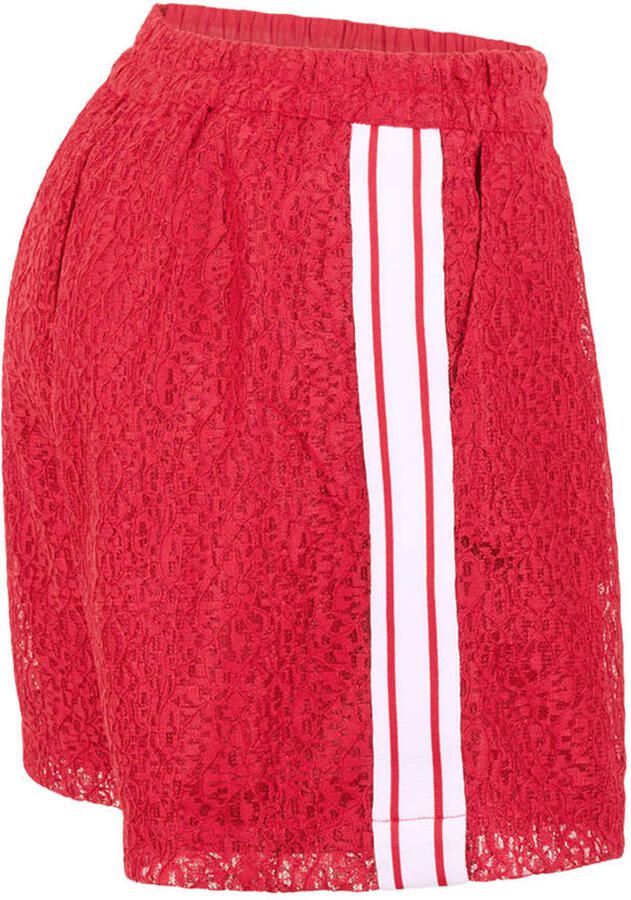 Shoeby straight leg casual short met print rood - Foto 3